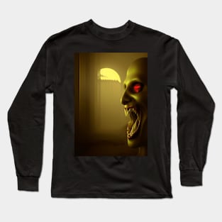 HUNGRY VAMPIRE  ON HALLOWEEEN Long Sleeve T-Shirt